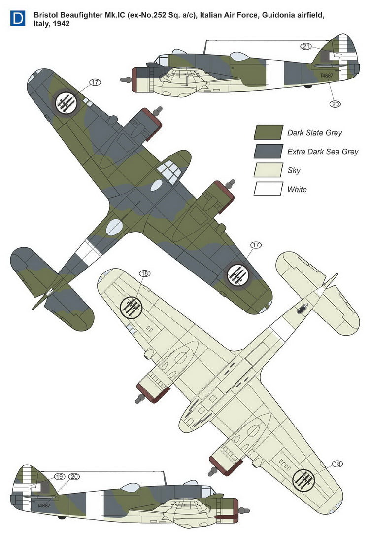 Mark I Models MKM14435 1:144 Bristol Beaufighter Mk.IC 'Coastal Patrol'