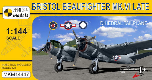 Mark I Models MKM14447 1:144 Bristol Beaufighter Mk.VI Late 'Dihedral Tailplane' (RAF, RAAF, USAAF)