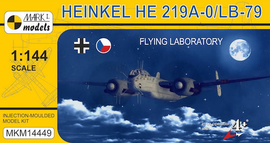 Mark I Models MKM14449 1:144 Heinkel He-219A-0/LB-79 'Flying Laboratory' (Luftwaffe, Czechoslovak AF)