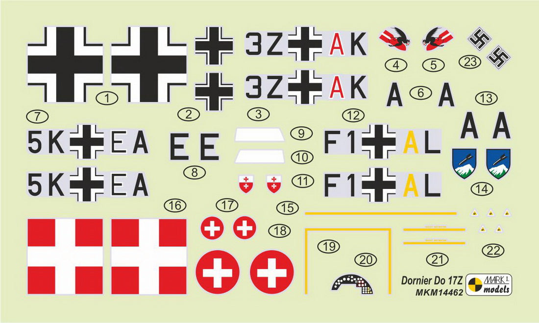 Mark I Models MKM14462 1:144 Dornier Do-17Z-2/3 'Western Front'