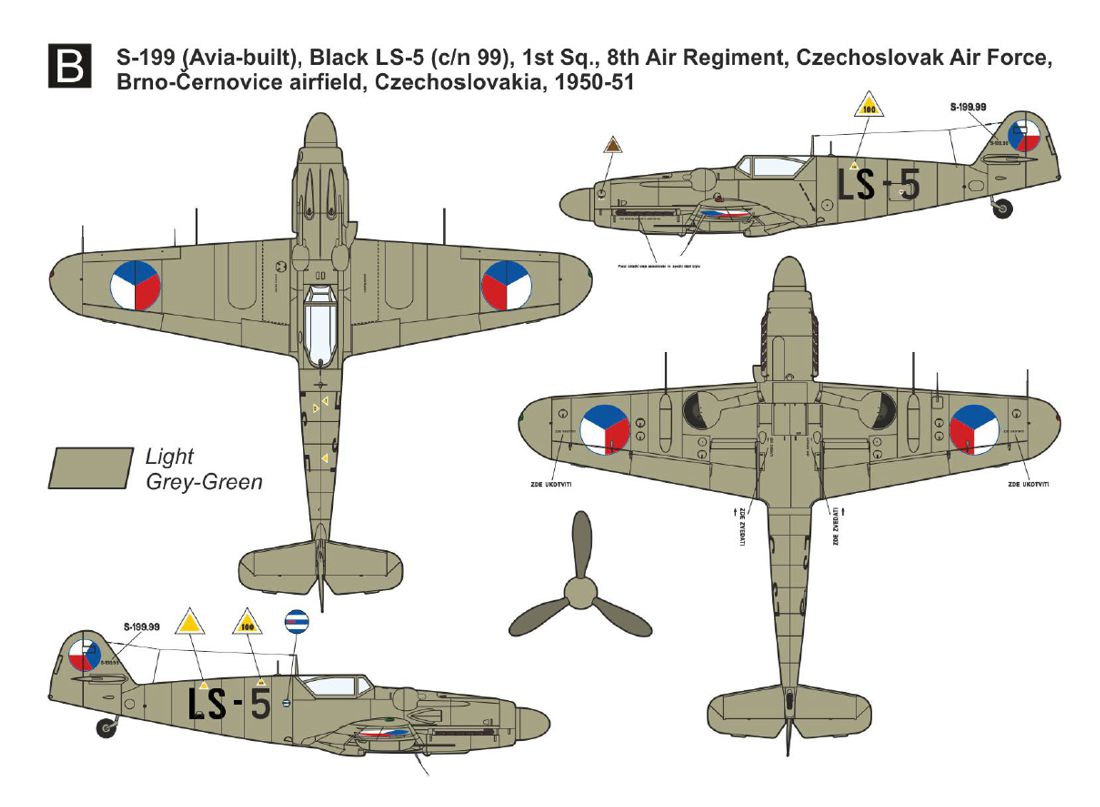 Mark I Models MKM14476 1:144 Avia S-199 'Erla Canopy' (2in1) 2in1 (two kits included)