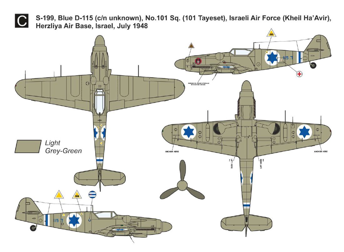 Mark I Models MKM14476 1:144 Avia S-199 'Erla Canopy' (2in1) 2in1 (two kits included)