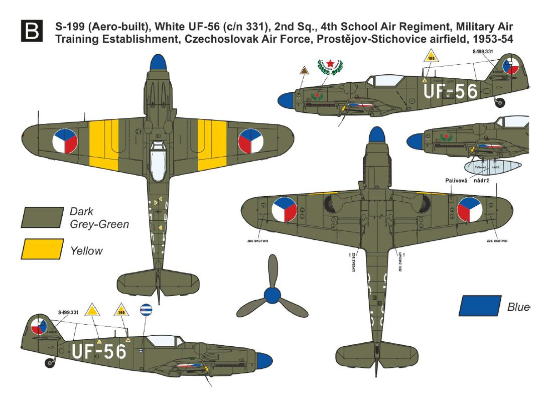 Mark I Models MKM14477 1:144 Avia S-199 'Bubble Canopy' (2in1) (two kits included)