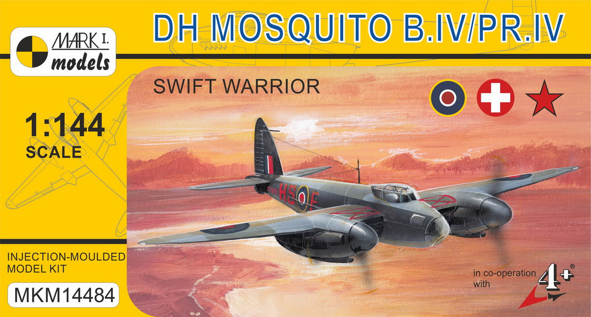 Mark I Models MKM14484 1:144 de Havilland Mosquito B.IV/PR.IV 'Swift Warrior' (RAF, Swiss AF, Soviet AF)