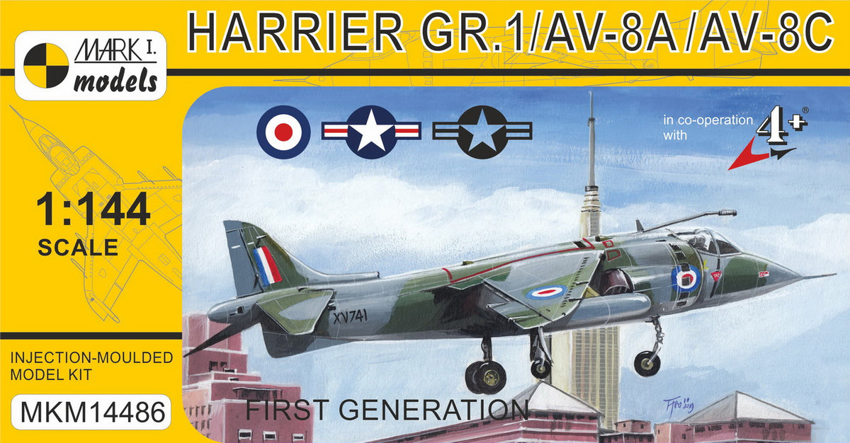 Mark I Models MKM14486 1:144 BAe Harrier GR.1A/AV-8A/C