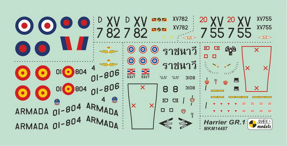 Mark I Models MKM14487 1:144 BAe Harrier GR.1/VA.1 Matador