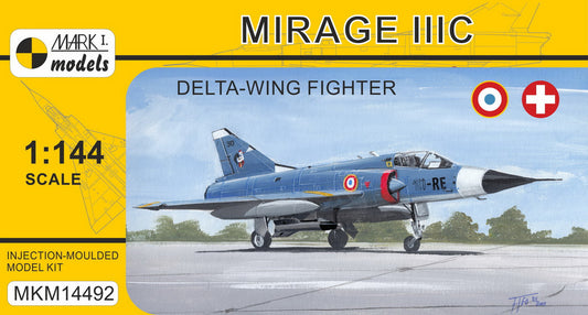 Mark I Models MKM14492 1:144 Dassault-Mirage IIIC 'Delta-wing Fighter' (French & Swiss AF)