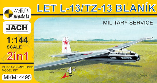 Mark I Models MKM14495 1:144 Let L-13/TZ-13 Blanik 'in Military Service' (2 kits in 1 box) (RAF, DOSAAF, Italian AF, Uruguayan AF, Lithuanian AF, Brazilian AF)