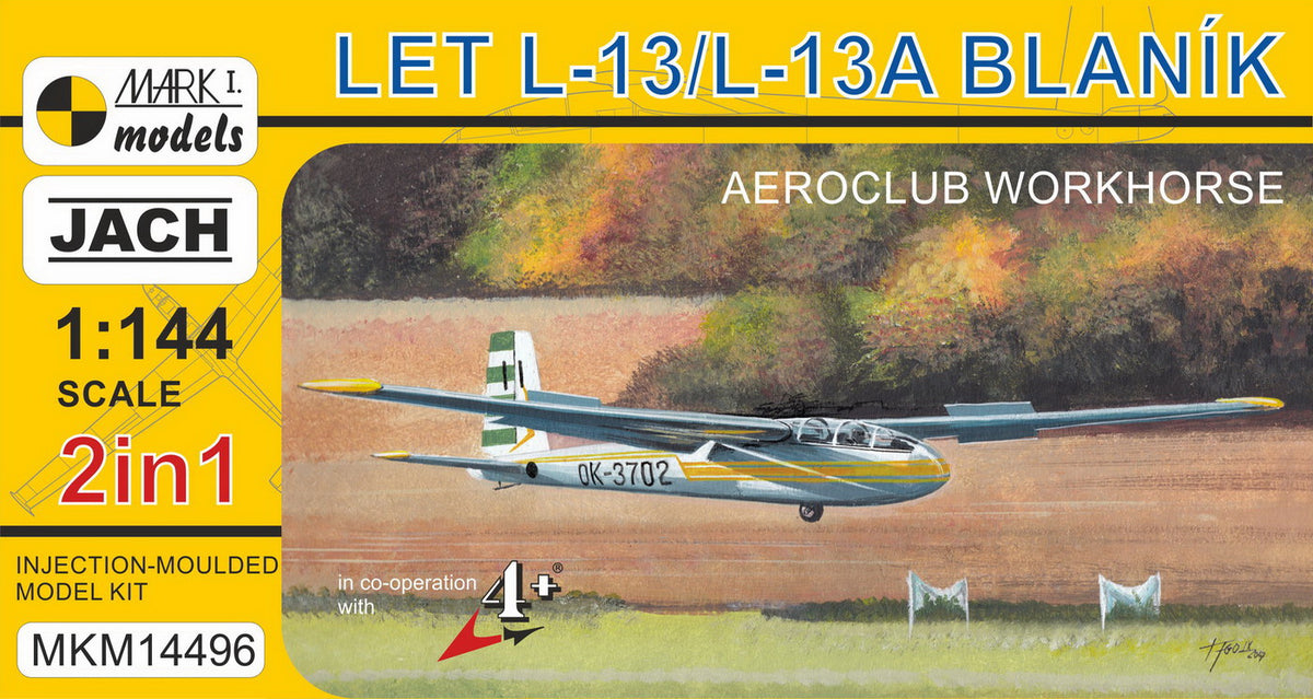 Mark I Models MKM14496 1:144 Let L-13/L-13A Blanik 'Aeroclub Workhorse' (2 kits in 1)