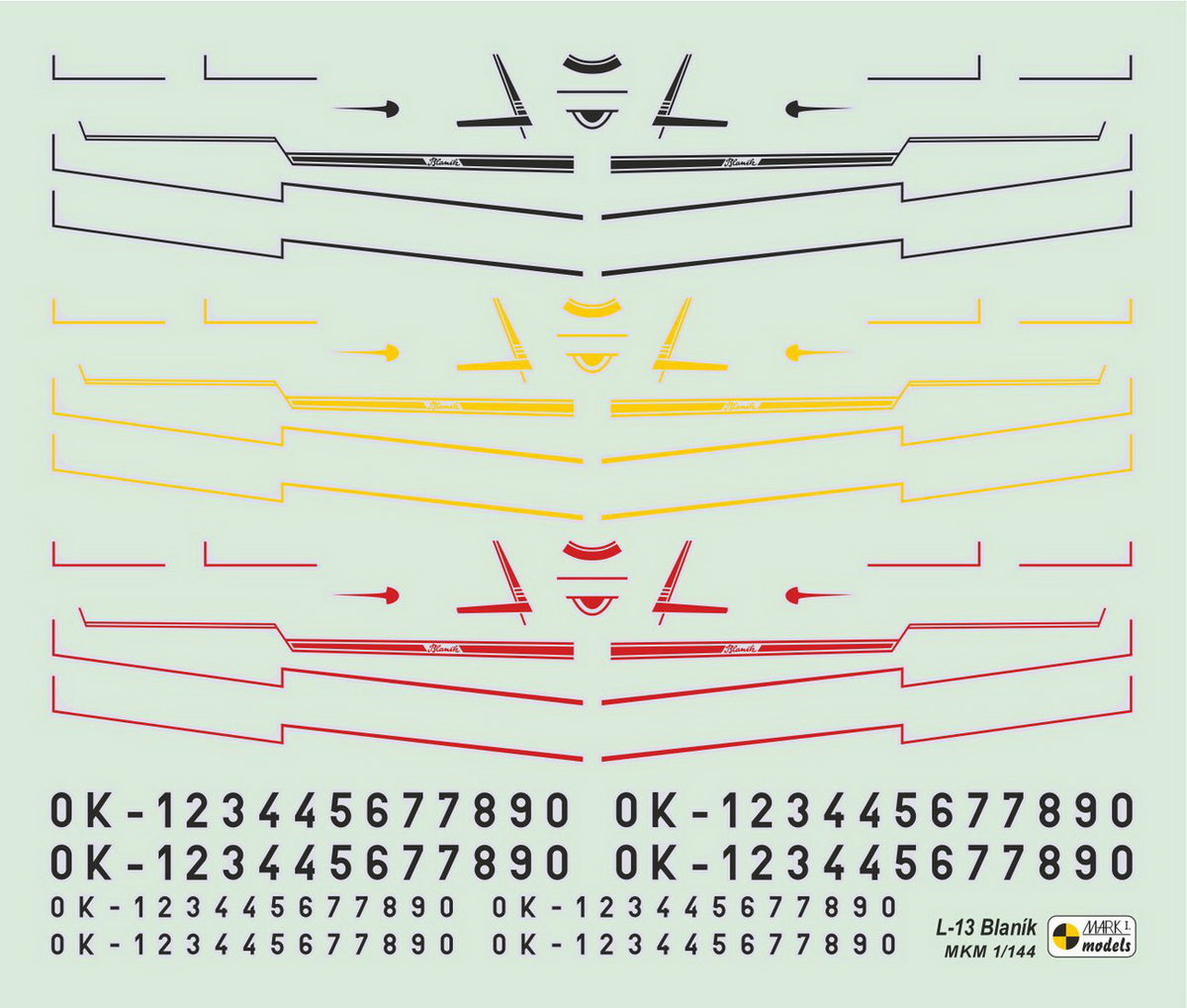 Mark I Models MKM14496 1:144 Let L-13/L-13A Blanik 'Aeroclub Workhorse' (2 kits in 1)