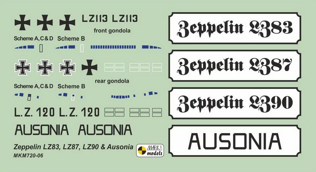 Mark I Models MKM720-06 1:720 Zeppelin R-class 'Groskampf-Typ'