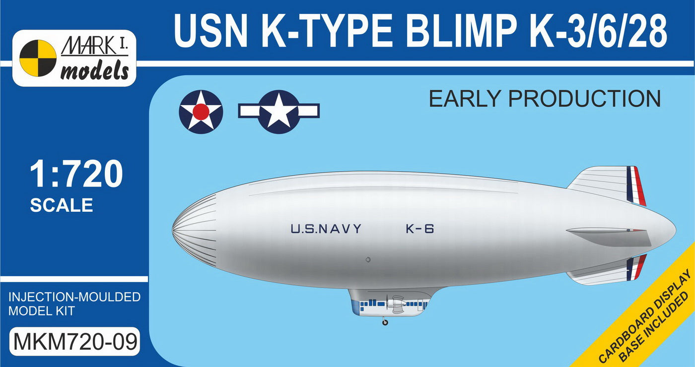 Mark I Models MKM720-09 1:720 K-type Blimp (K-3/6/28) 'Early Production'