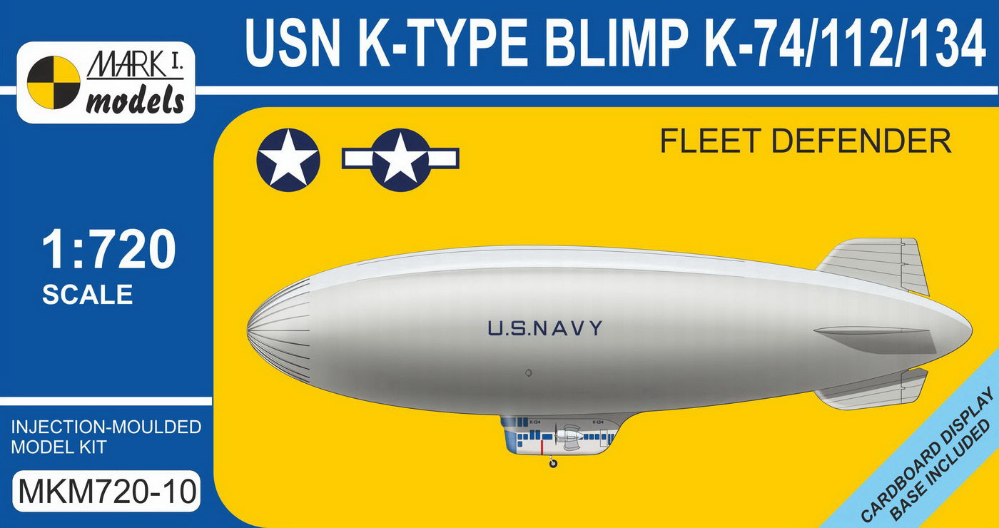 Mark I Models MKM720-10 1:720 K-type Blimp (K-74/112/134) 'Fleet Defender'