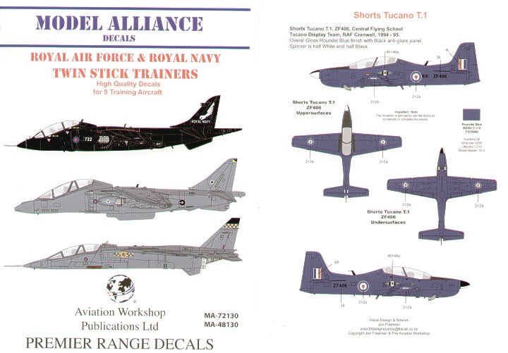 Model Alliance MA-48130 1:48 RAF and Royal Navy/RN Twin Stick Trainers