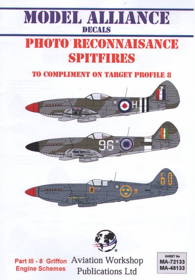 Model Alliance MA-48133 1:48 Photo Reconnaisance Griffon Engined Supermarine Spitfire