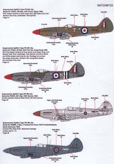 Model Alliance MA-48133 1:48 Photo Reconnaisance Griffon Engined Supermarine Spitfire