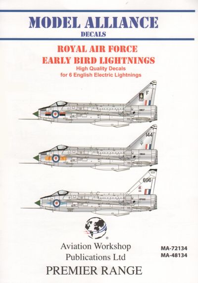 Model Alliance MA-48134 1:48 Early BAC/EE Lightnings