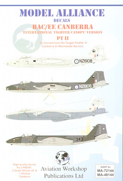 Model Alliance MA-48144 1:48 BAC/EE Canberra B(I)12s with `Fighter Type' canopies