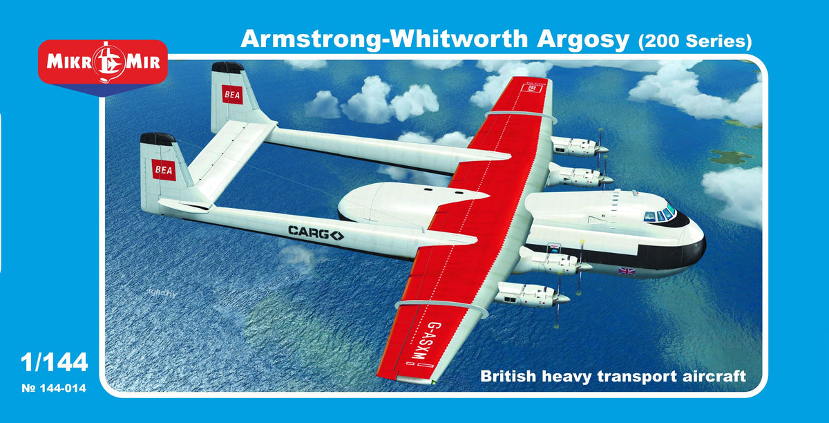 Mikro-Mir 144-014 1:144 Armstrong-Whitworth Argosy BEA cargo 200 Series