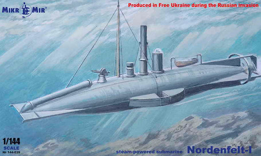 Mikro-Mir 144-039 1:144 Steam Powered Submarine Nordenfelt I
