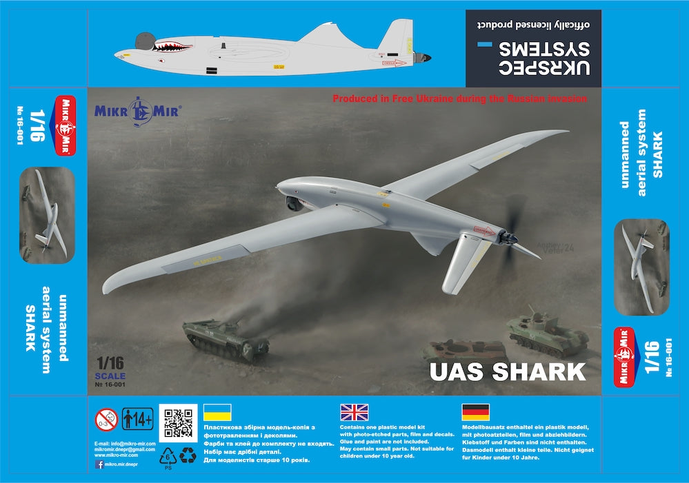 Mikro-Mir 16-001 1:16 Unmanned Aerial System Shark