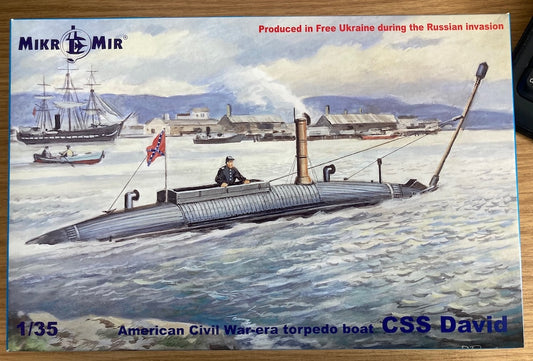 Mikro-Mir 35-026 1:35 CSS David American Civil War-era torpedo boat