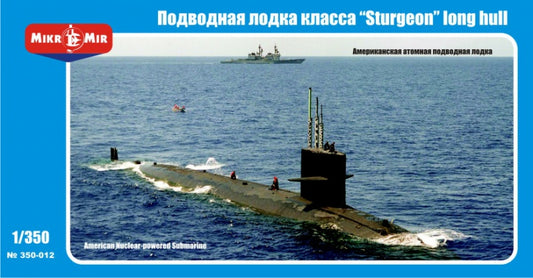 Mikro-Mir 350-12 1:350 U.S. nuclear-powered submarine 'Sturgeon' class long hull