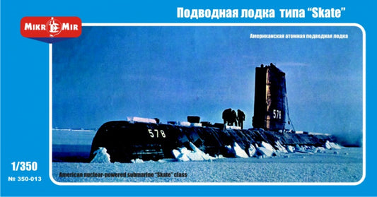 Mikro-Mir 350-13 1:350 U.S. nuclear-powered submarine 'Skate' class