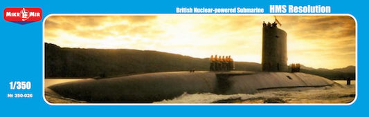 Mikro-Mir 350-26 1:350 H.M.S. Resolution British Nuclear-Powered Submarine