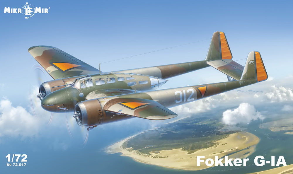Mikro-Mir 72-017 1:72 Fokker G-1a with etched parts and 3D instruments!