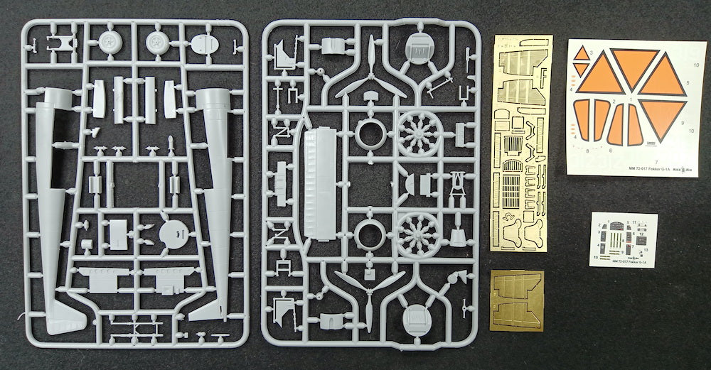 Mikro-Mir 72-017 1:72 Fokker G-1a with etched parts and 3D instruments!