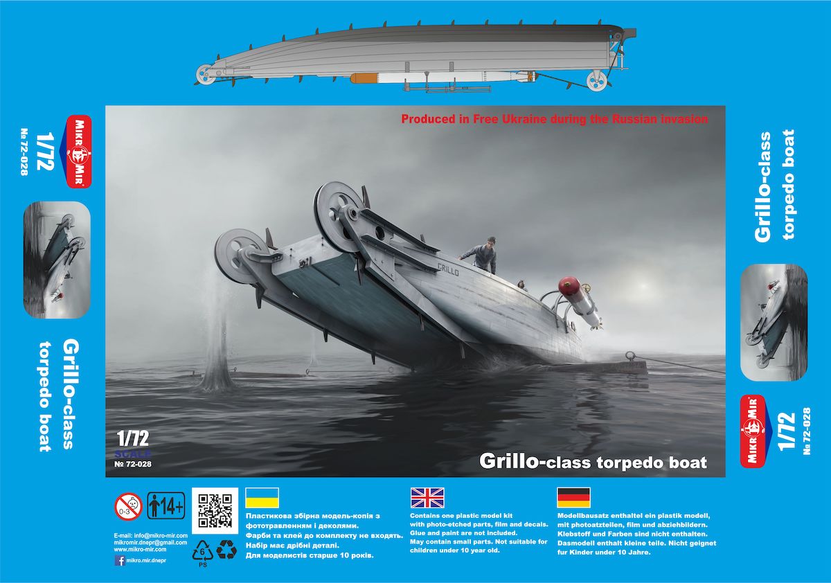 Mikro-Mir MM72-028 1:72 WWI Grillo class torpedo boat