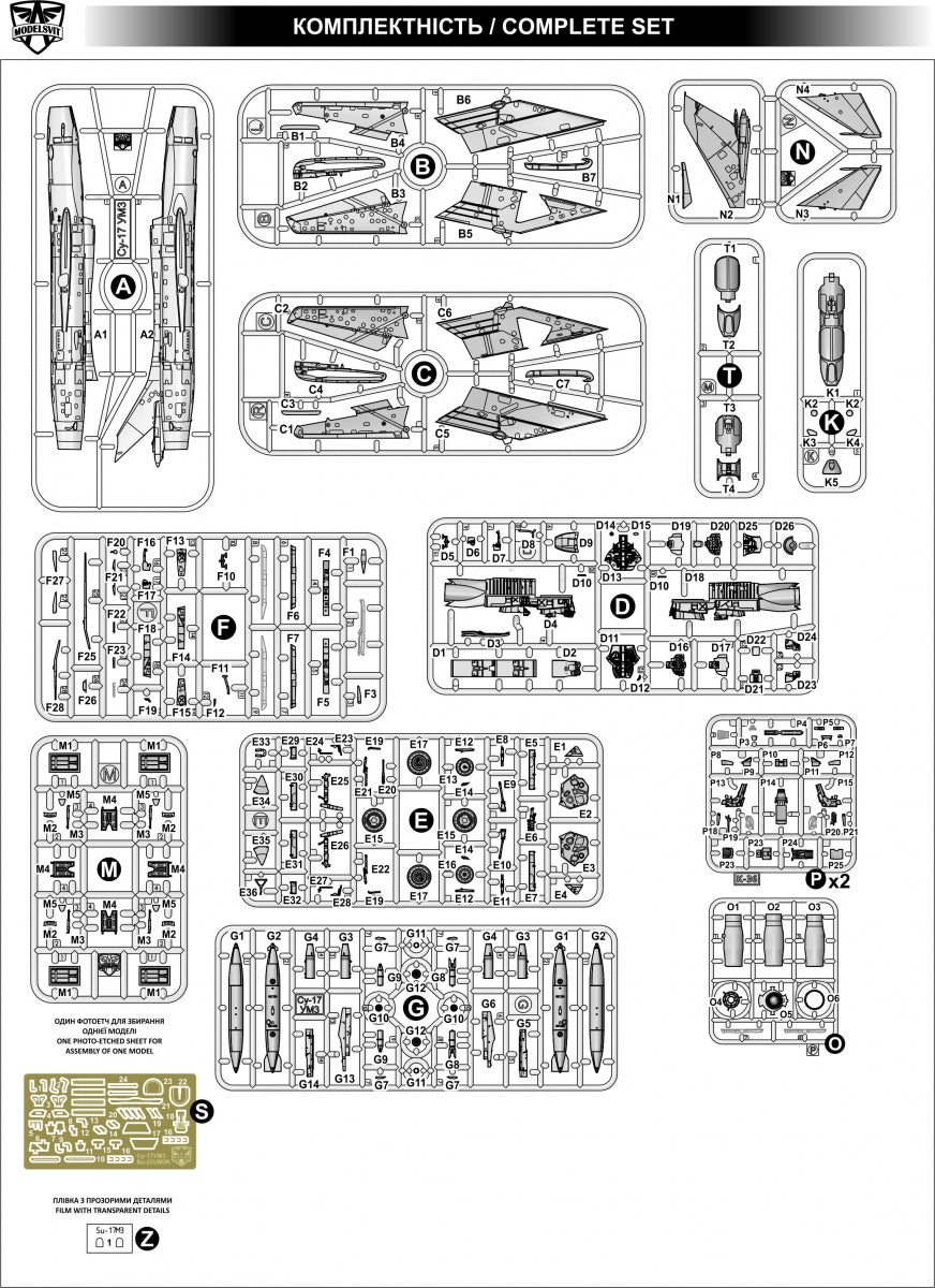 Model Maker MM73003 1:72 Sukhoi Su-22UM-3K 707 Polish Tiger 2017 plastic model kit