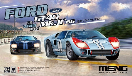 Meng Model CS-004 1:24 Team Shelby American Ford GT40 Mk.II