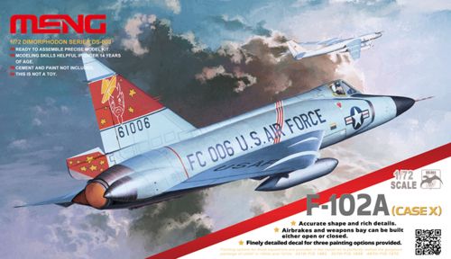 Meng Model DS-003 1:72 Convair F-102A Delta Dagger (Case X)