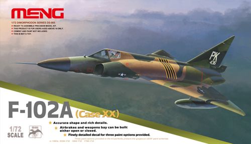 Meng Model DS-005 1:72 Convair F-102A Delta Dagger (Case XX)