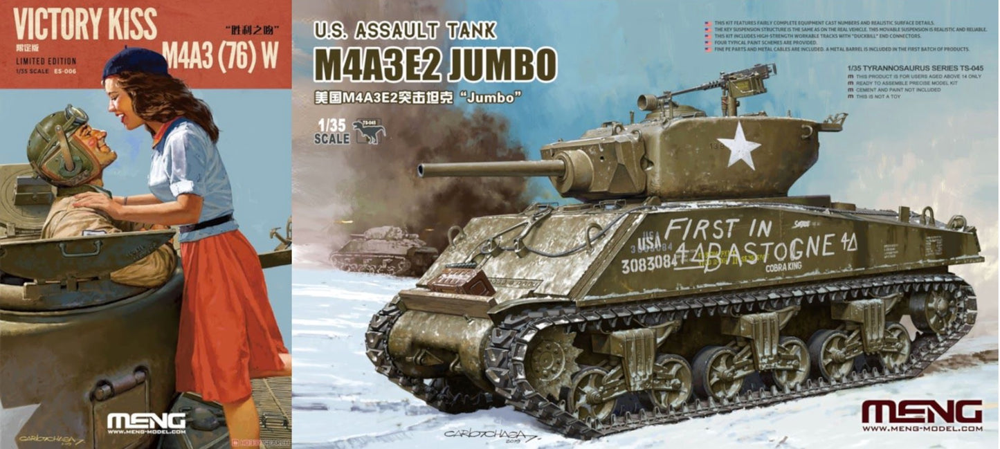 Meng Model ES-006 1:35 'Victory Kiss' M4A3 Sherman (76) W Limited Edition with etched parts