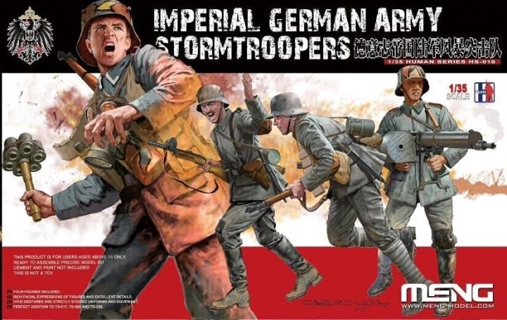 Meng Model HS-010 1:35 Imperial German Stormtroopers