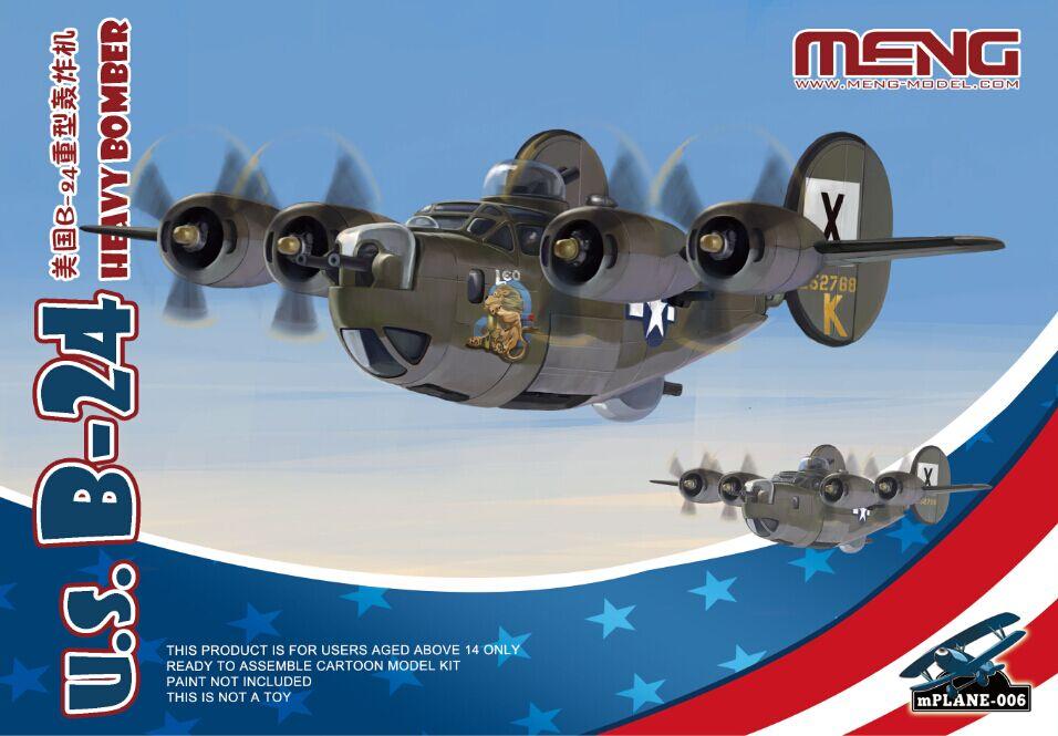 Meng Model MP-006 Consolidated B-24 Liberator (Kids Caricature Series)