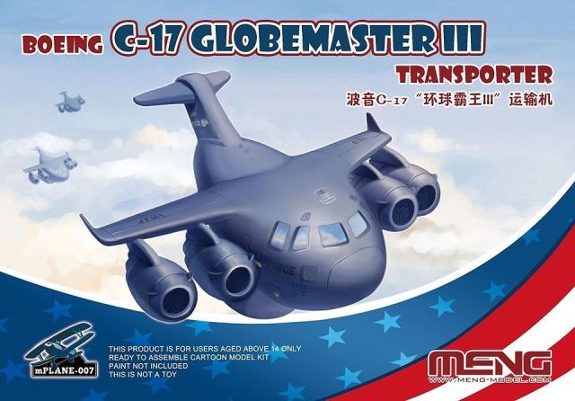 Meng Model MP-007 Boeing C-17 Globemaster III Transporter (Kids Caricature Series)