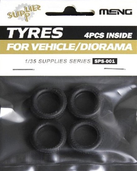 Meng Model SPS-001 1:35 Tyres for Vehicle/Diorama (4pcs)