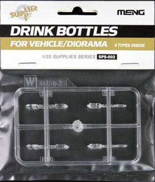 Meng Model SPS-002 1:35 Drink Bottles for Vehicle/Diorama (4 types)