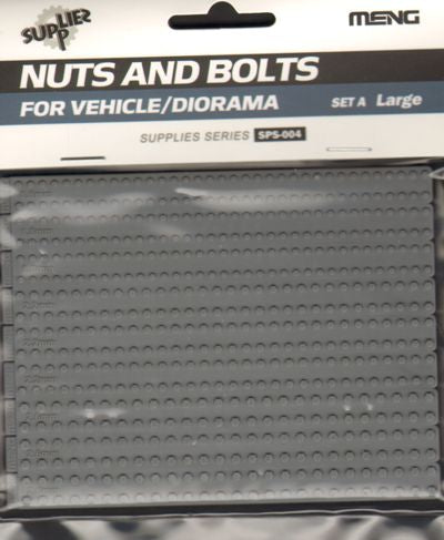 Meng Model SPS-004 1:35 Military Vehicle Nuts and Bolts Set A Large