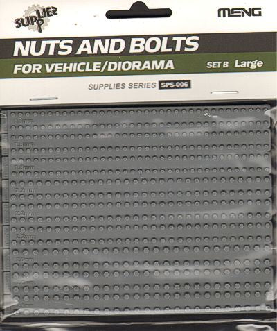 Meng Model SPS-006 1:35 Military vehicle Nuts and Bolts Set B Large