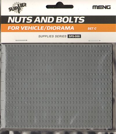 Meng Model SPS-008 1:35 Military Vehicle Nuts and Bolts Set C