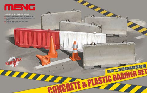 Meng Model SPS-012 1:35 Concrete and Plastic Barriers