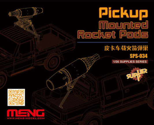 Meng Model SPS-034 1:35 Pickup Mounted Rocket Pods