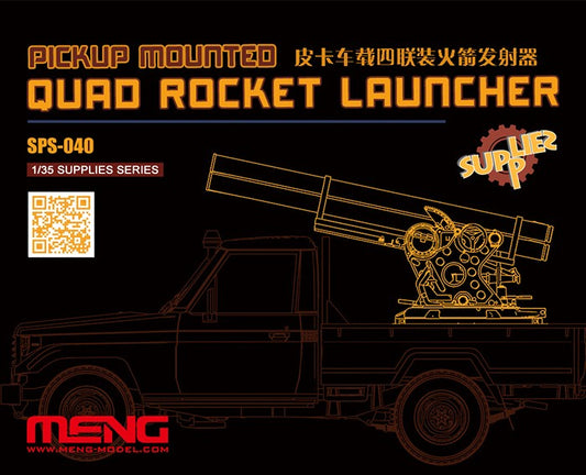 Meng Model SPS-040 1:35 Pick-Up Mounted Quad Rocket Launcher