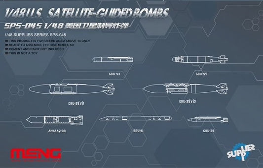 Meng Model SPS-045 1:48 US Satellite Guided Bomb Set