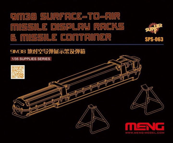 Meng Model SPS-063 1:35 Russian 9M38 SAM Display Rack & Container